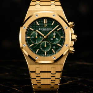 Royal Oak Chronograph – Yellow Gold & Green Dial