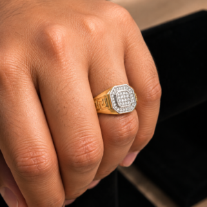 Imperial Diamond Signet Ring 14K