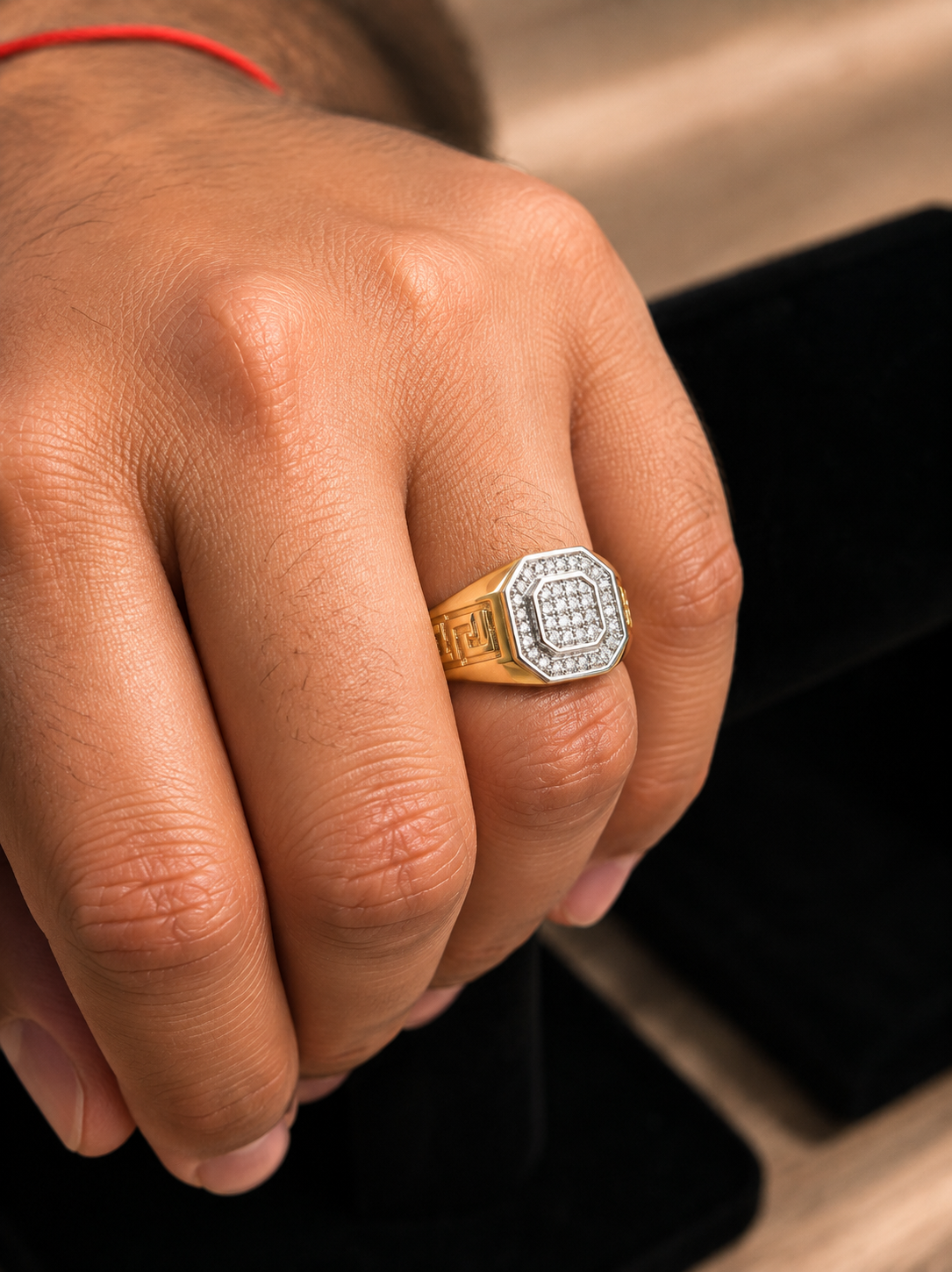Imperial Diamond Signet Ring 14K